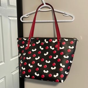 Kate Spade Disney Parks Mickey Mouse Ear Hat Large Tote Bag Purse Black 2019